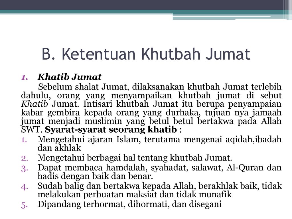 Contoh Khutbah Jumat Lengkap Dengan Pembuka Dan Penutup